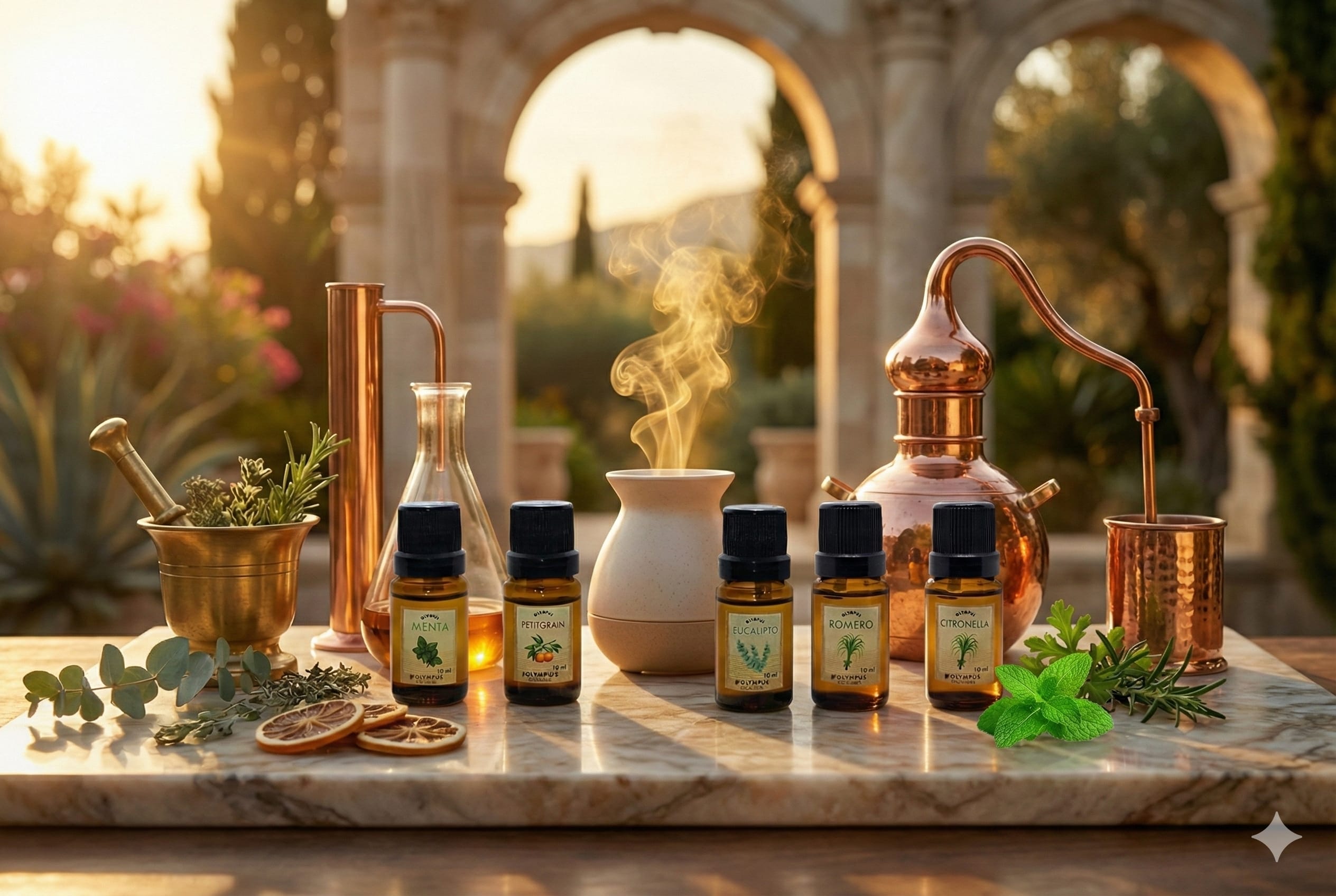 Aceite Essenciale Banner con Fondo